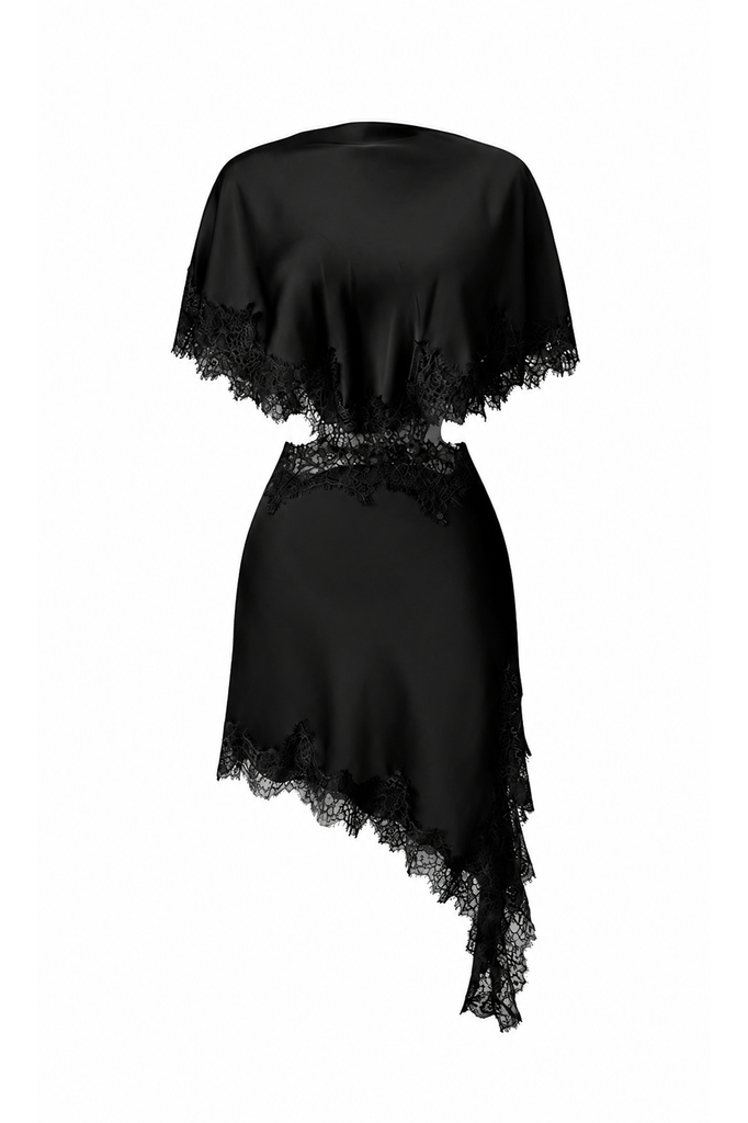 Vestido lencero negro