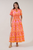 Vestido midi naranja