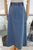 Falda midi denim claro