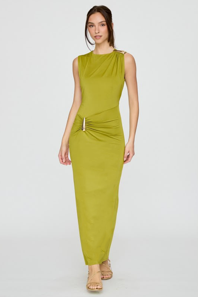 Vestido verde silueta