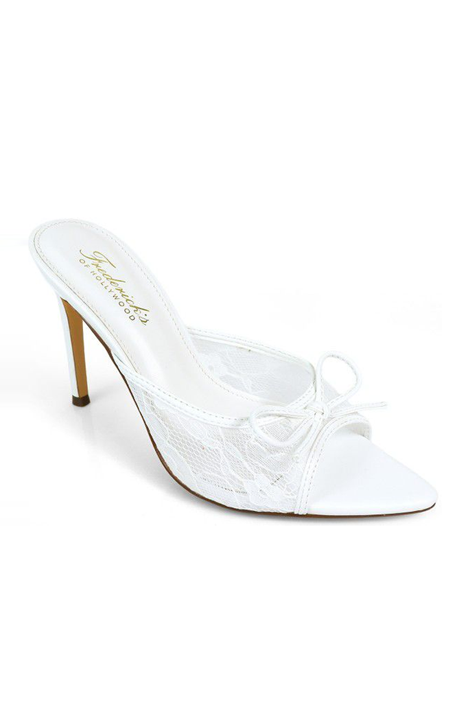 Tacones blancos encaje