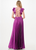 Vestido plisado púrpura