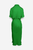 Vestido midi camisero verde