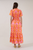 Vestido midi naranja