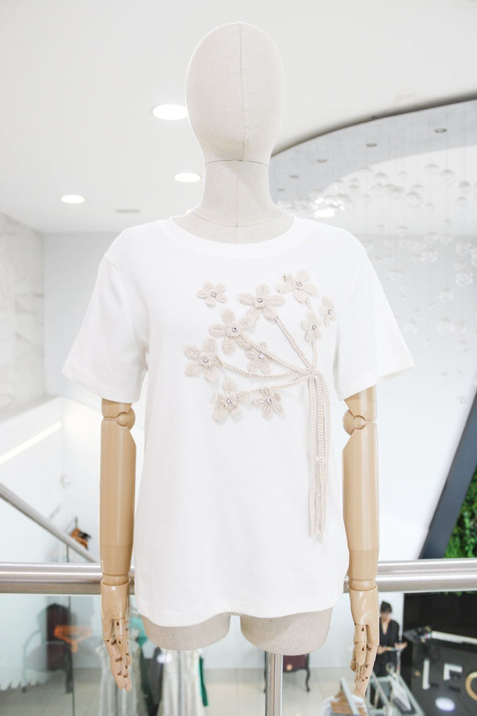T-shirt blanca ramo