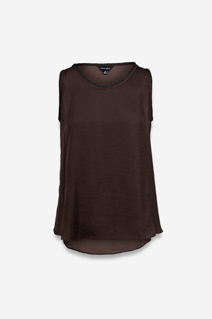 Blusa café bordado 25/15%