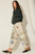 Jeans flores beige