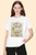 T-shirt blanca mariposas