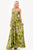 Vestido verde y lila