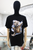 T-shirt negra gatito