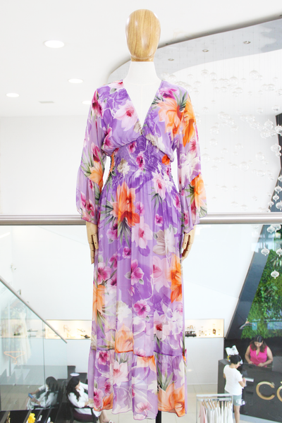 Vestido uva floral