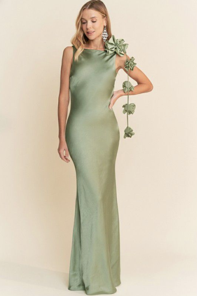 Vestido menta flor