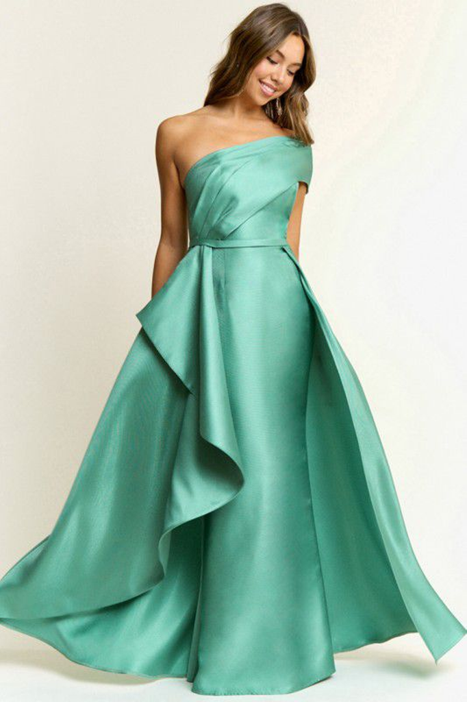 Vestido elegante verde agua