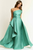 Vestido elegante verde agua