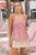 Blusa peplum rosa bordada