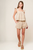 Conjunto flores beige