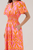 Vestido midi naranja