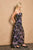 Vestido strapless morado