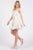 Vestido hojas bordadas
