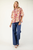 Camisa con print naranja y morado