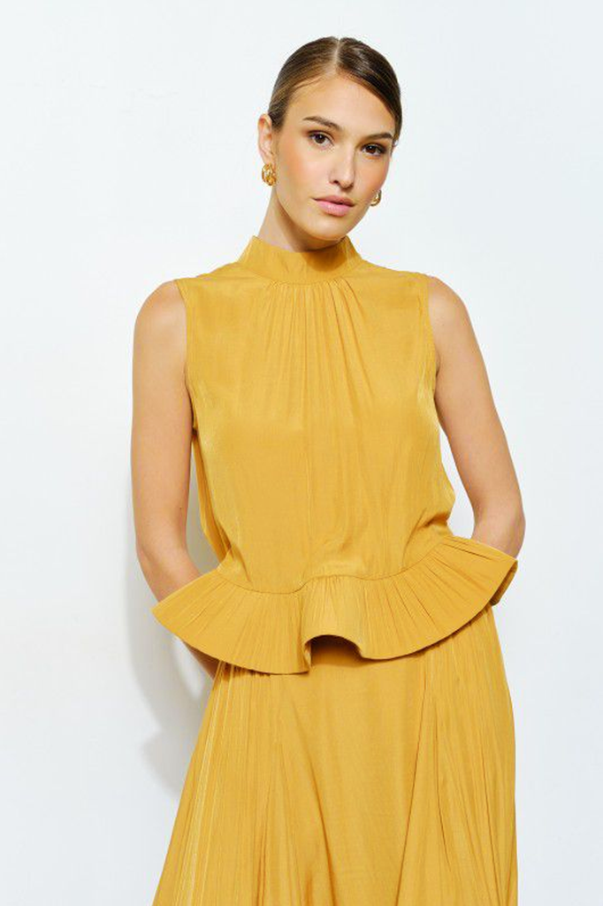 Blusa sisada mostaza