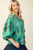 Blusa verde con flores