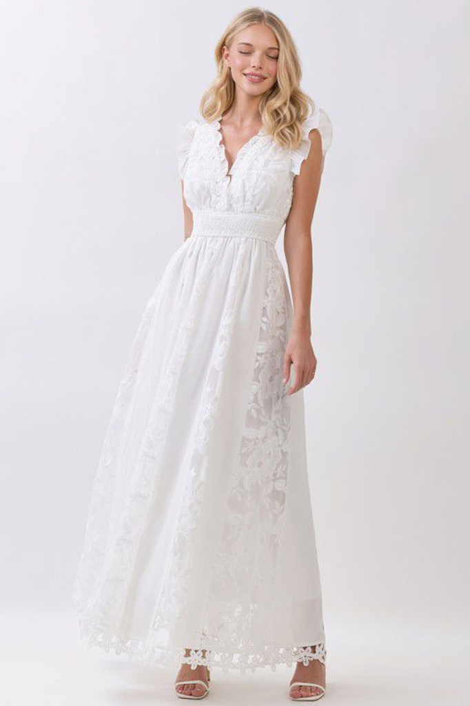 Vestido guipur blanco