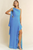 Vestido gasa azul
