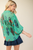 Blusa verde con flores