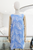 Vestido corto azul con flores