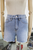 Short denim con brillos
