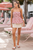 Blusa peplum rosa bordada