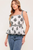 Blusa beige con flores