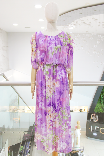 Vestido uva floral