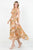 Vestido café claro floral