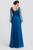 Vestido azul teal