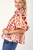 Camisa con print naranja y morado