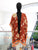 Kimono naranja y beige