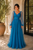 Vestido azul teal