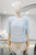 Blusa flores baby blue