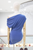 Blusa asimétrica azul