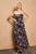 Vestido strapless morado