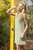 Vestido bordado verde
