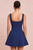 Vestido corto azul marino