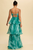 Vestido organza verde agua