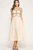 Vestido midi beige