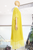 Vestido camisero lino amarillo