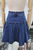 Falda corta denim azul