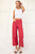 Pantalón recto rojo