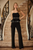 Palazzo negro strapless